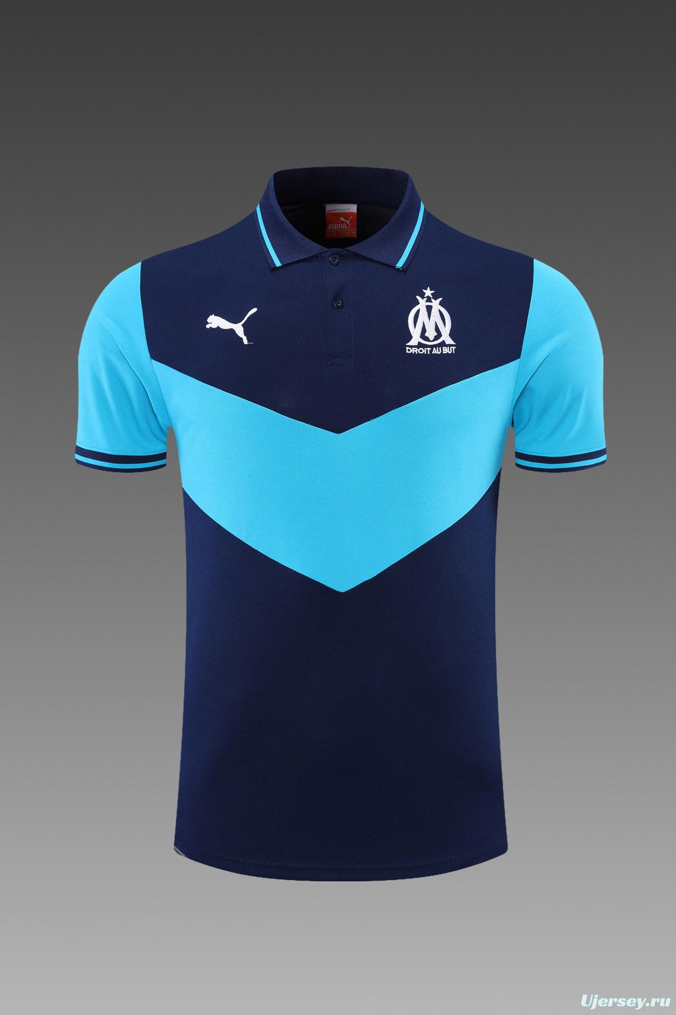 Olympique de Marseille POLO kit royal blue (not sold separately)