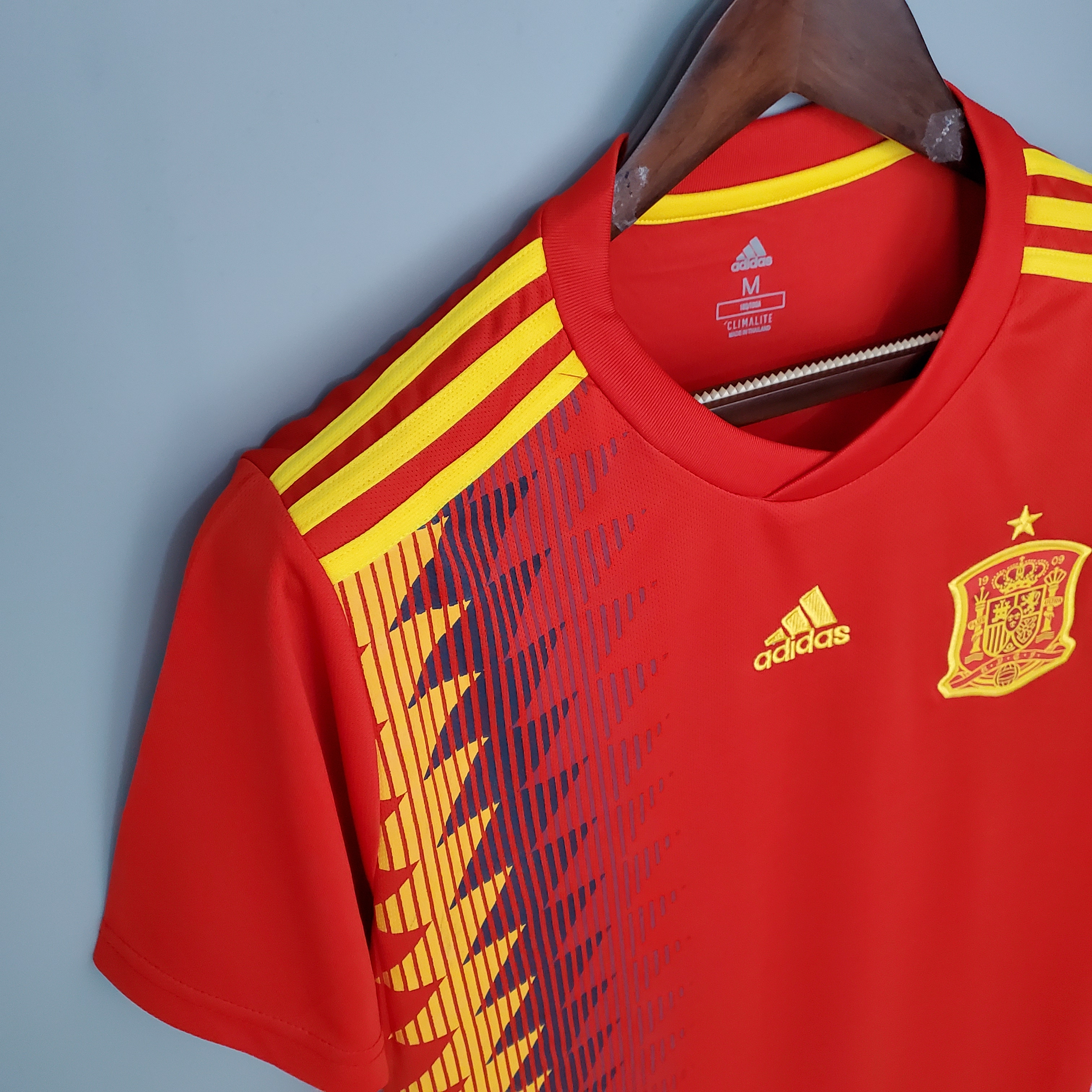 Retro Spain 2018 home Soccer Jersey
