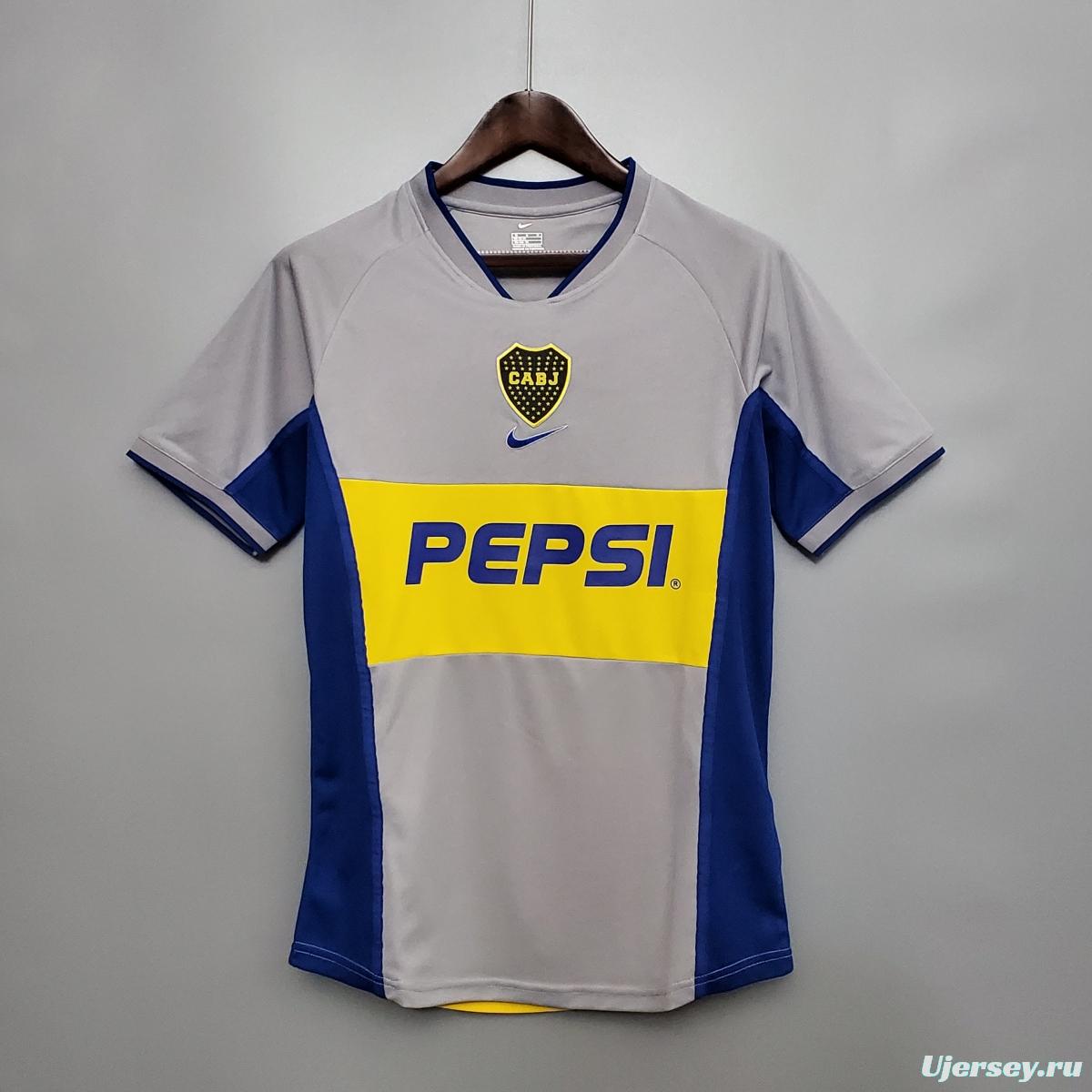 Retro Boca Juniors 2002 away Soccer Jersey