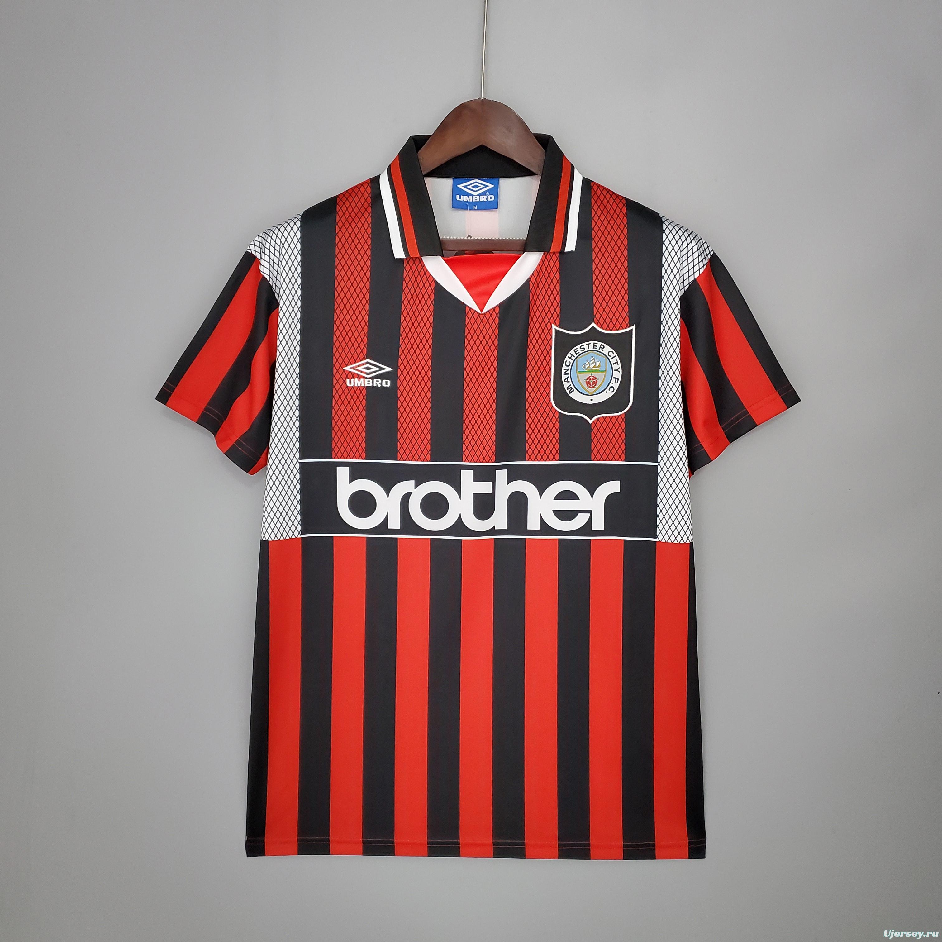 Retro 94/96 Manchester City away Soccer Jersey