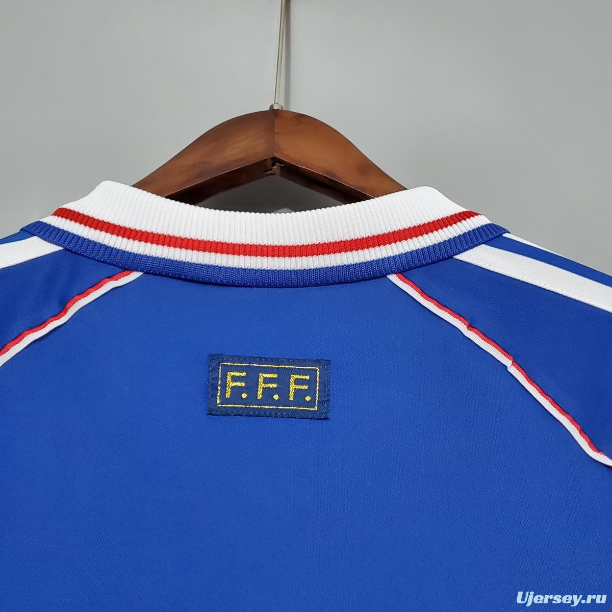 Retro 1998 France home Soccer Jersey