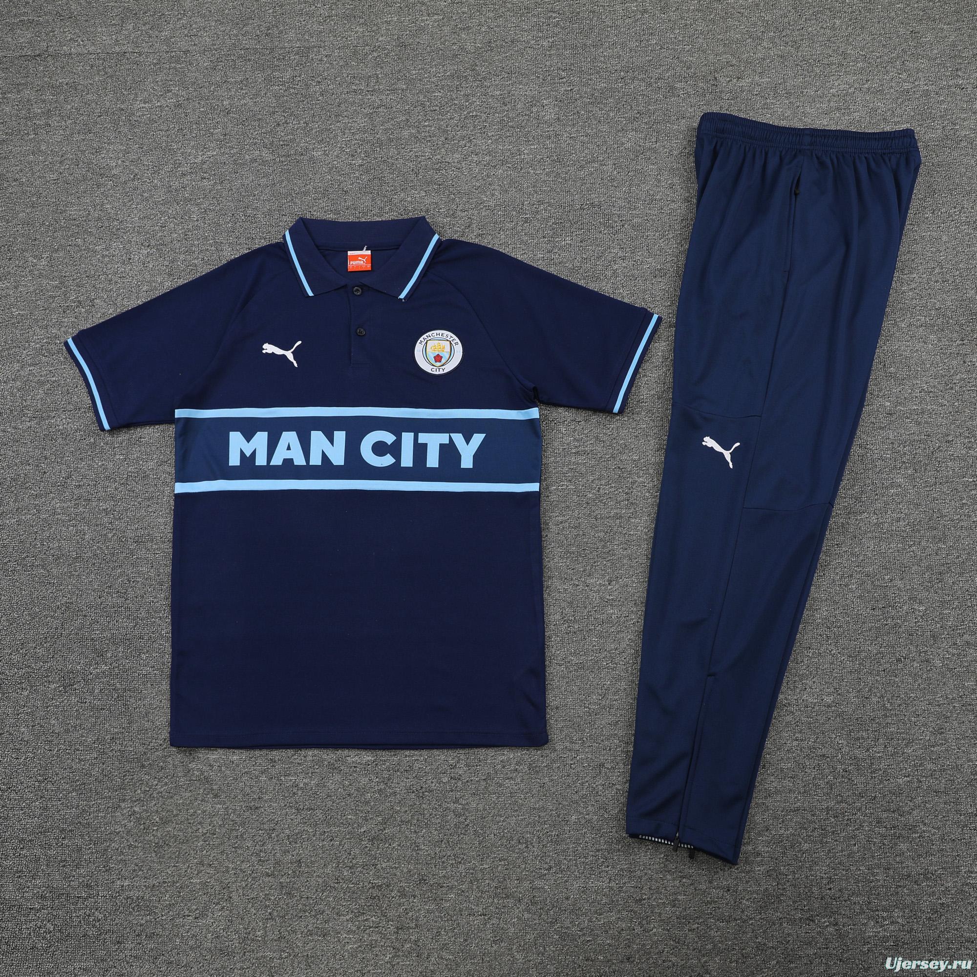 Manchester City POLO kit royal blue (does not support separate sale)