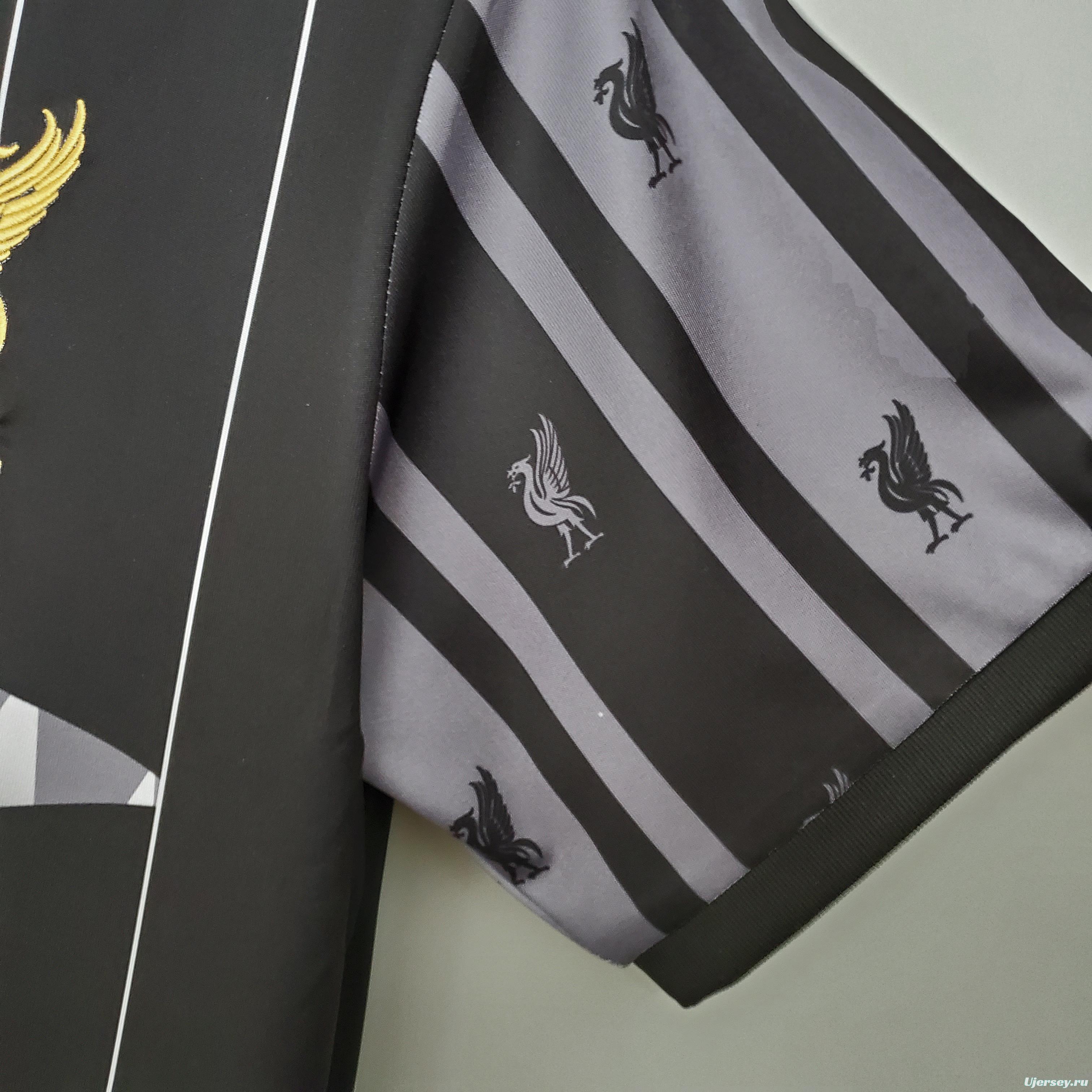 Retro Liverpool Champion Special Edition Black Soccer Jersey