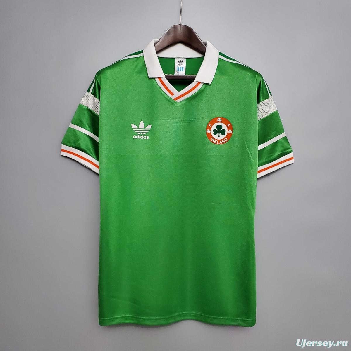 Retro 1988 Ireland home Soccer Jersey