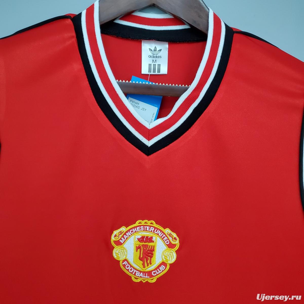 Retro Manchester United 85/86 home Soccer Jersey