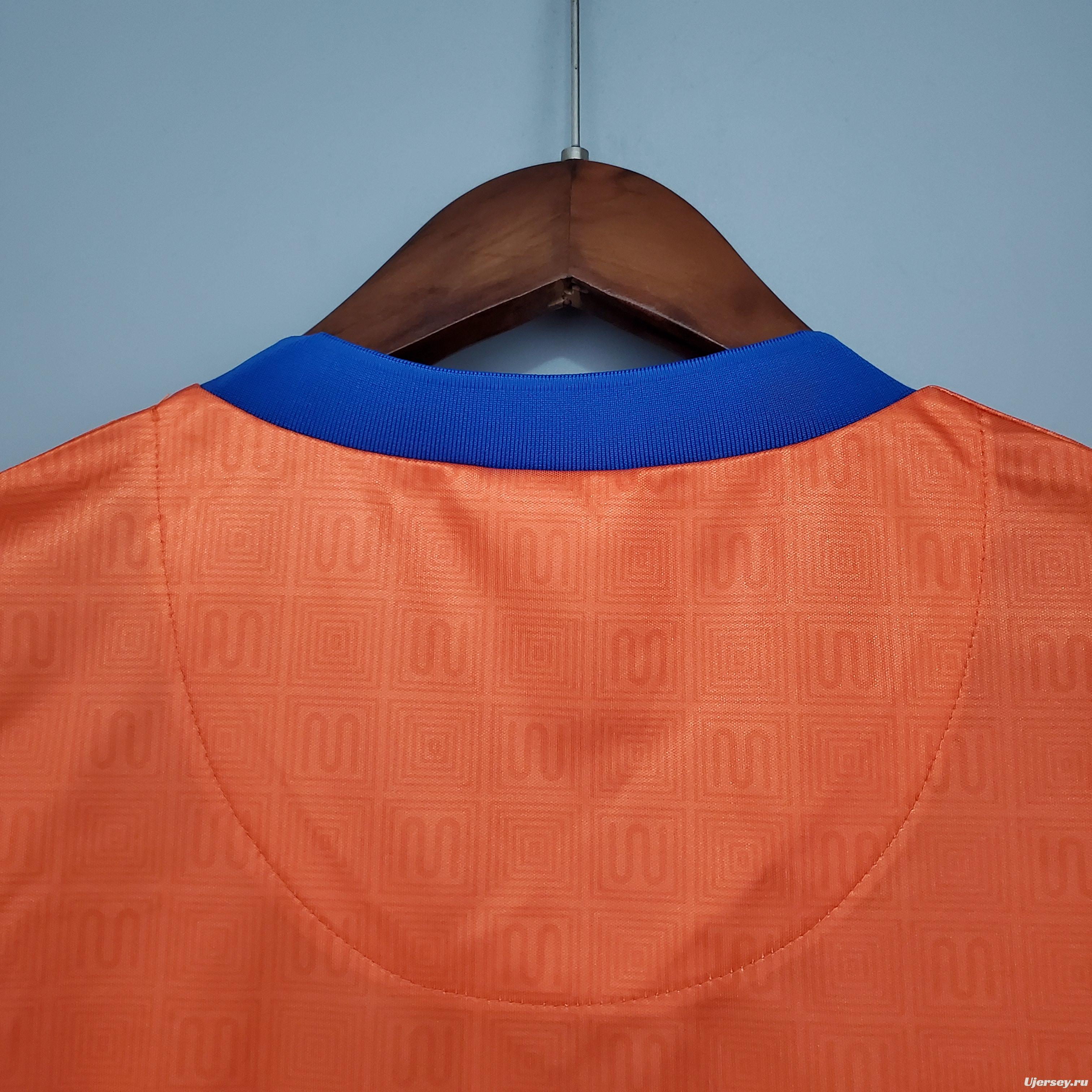 Retro 89/92 Barcelona Away Orange Jersey