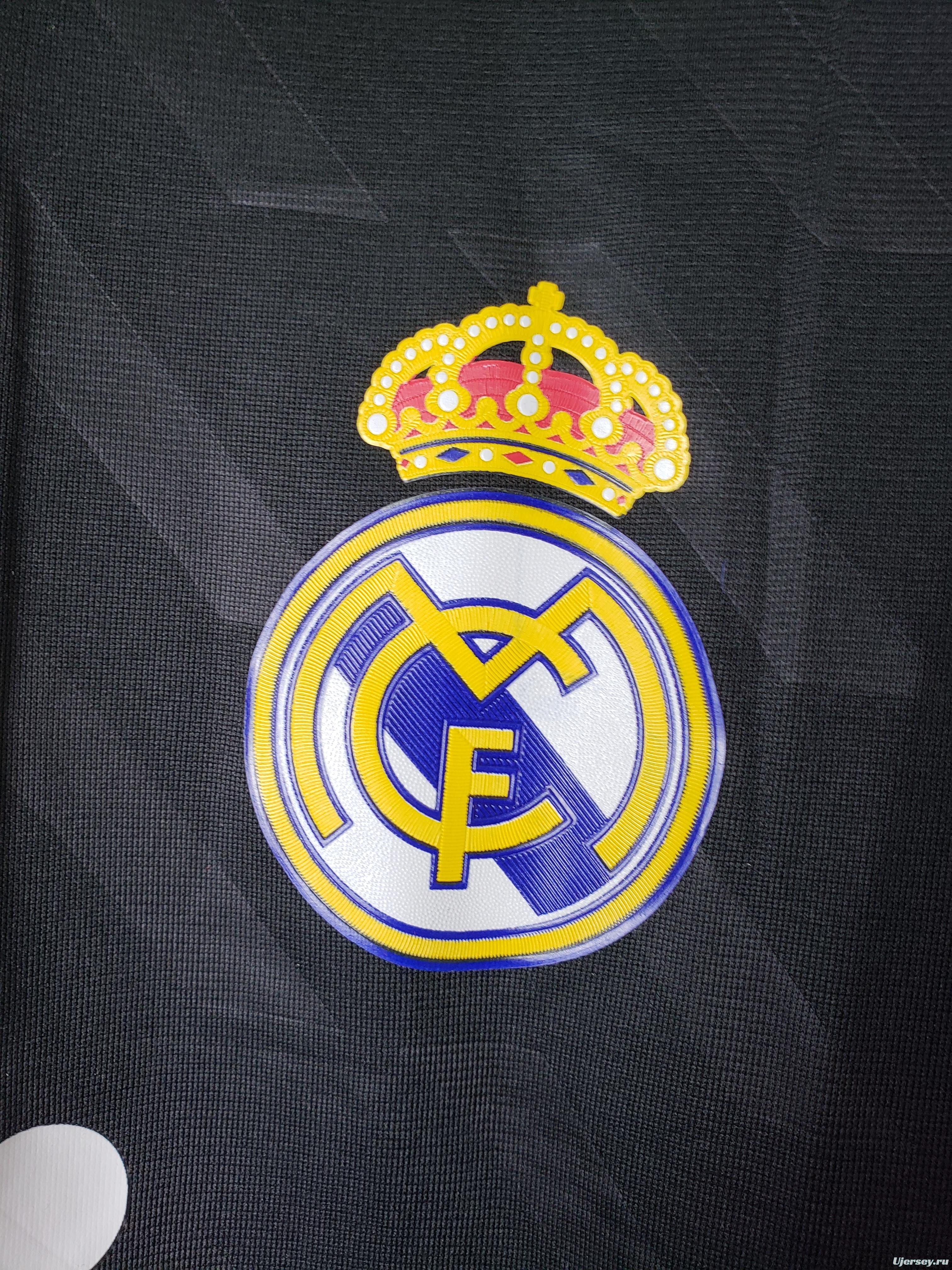 2012 Real Madrid black long sleeves Soccer Jersey