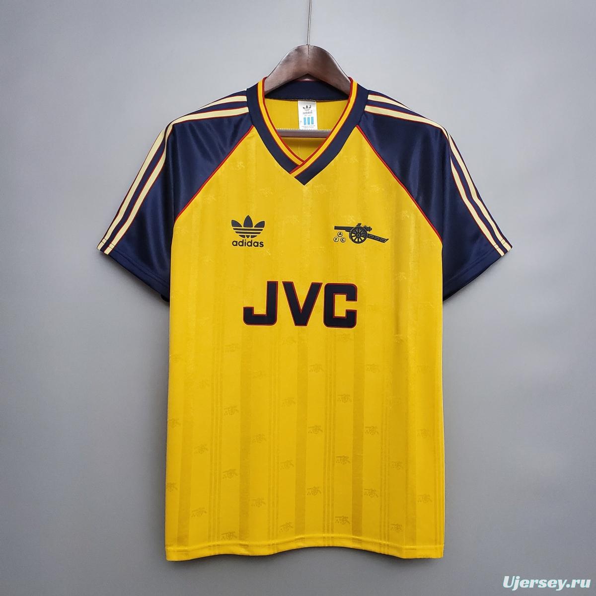 Retro 88/89 Arsenal AWAY Soccer Jersey