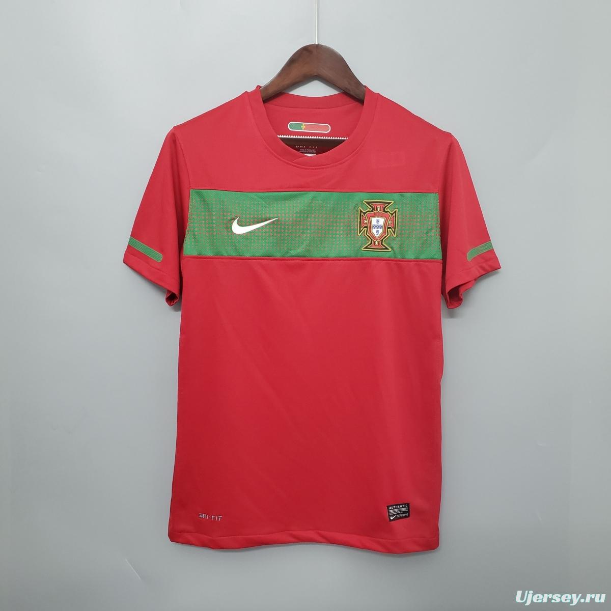 2010 Portugal red Camisa de futebol retro Soccer Jersey