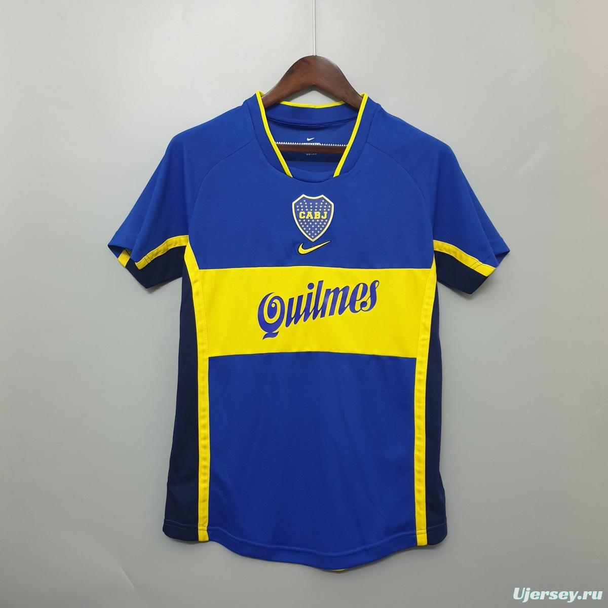 Boca Juniors 2001 retro shirt home Soccer Jersey