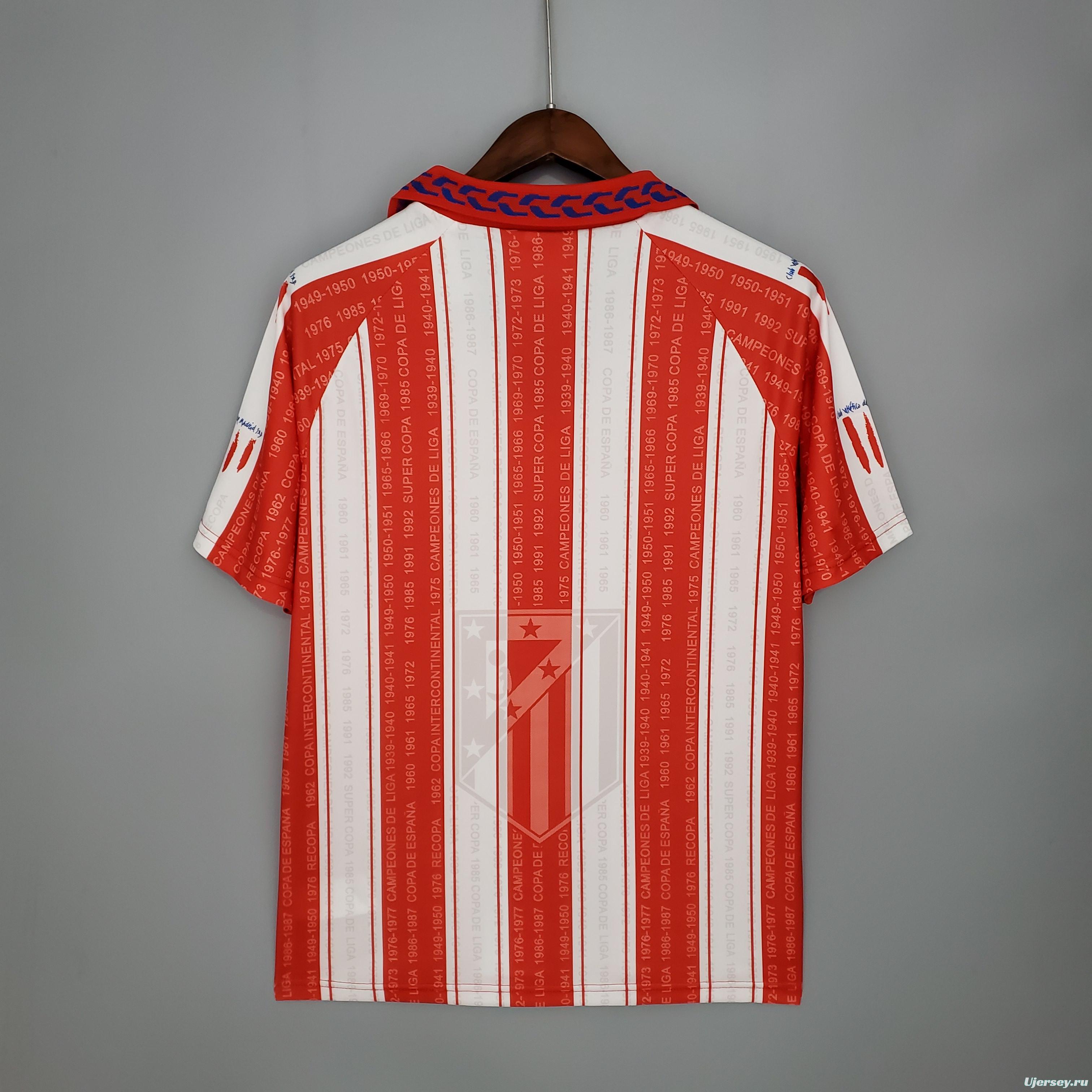 Retro Atletico Madrid 95/96 home Soccer Jersey