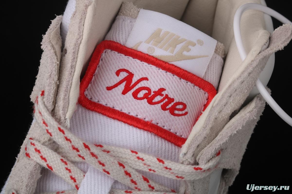 NIKE SB DUNK Hight Strawberry Cough Cream White High Top Leisure Sports Skateboard shoes CW3092-100