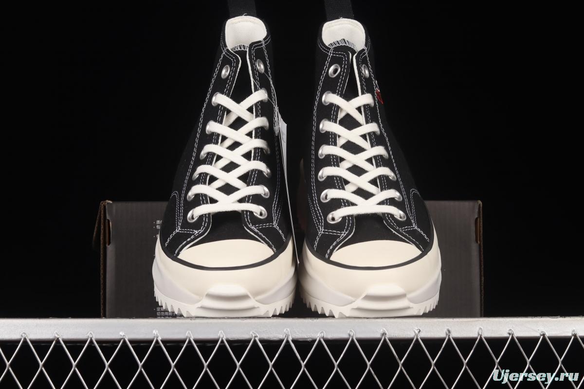 Converse Run Star HIKE pastry shoes 2022Valentine's Day Limited series thick soles and high upper board shoes AO1598C