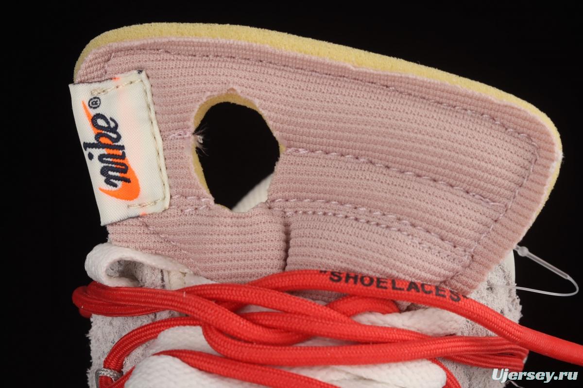 OFF-White x NIKE DUNK Low 12 of 50 OW suede SB buckle rebound fashion casual board shoes DJ0950-118