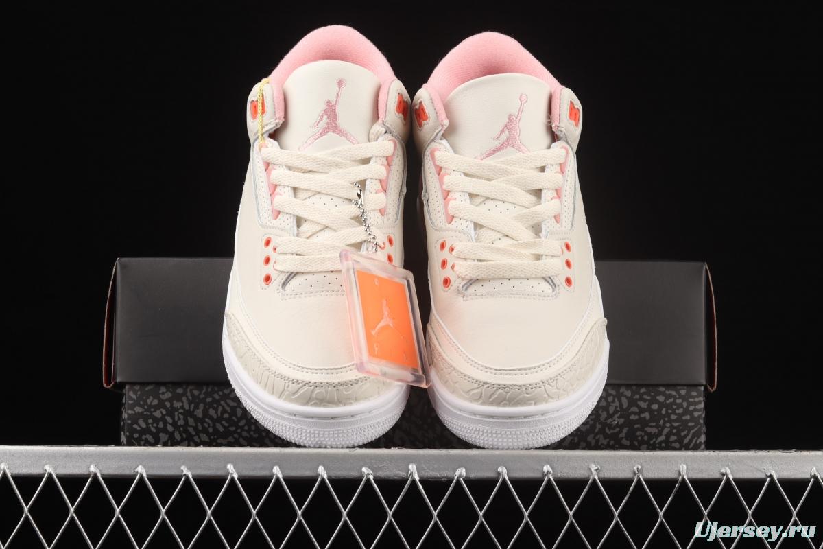 Air Jordan 3 Rust PiNIKE AJ3 Joe 3 White Pink CK9246-116