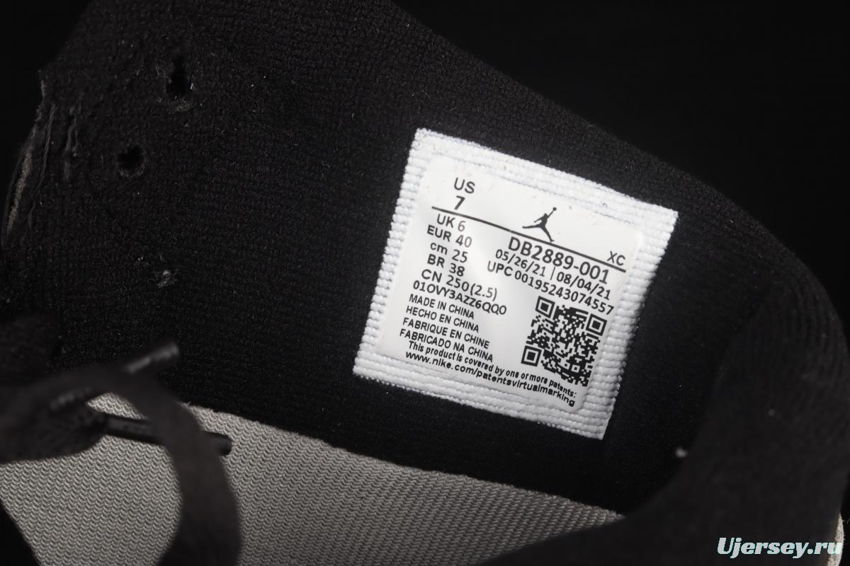 Air Jordan 1 Retro Premium Black and Grey 3M reflective High Top Basketball shoes DB2889-001