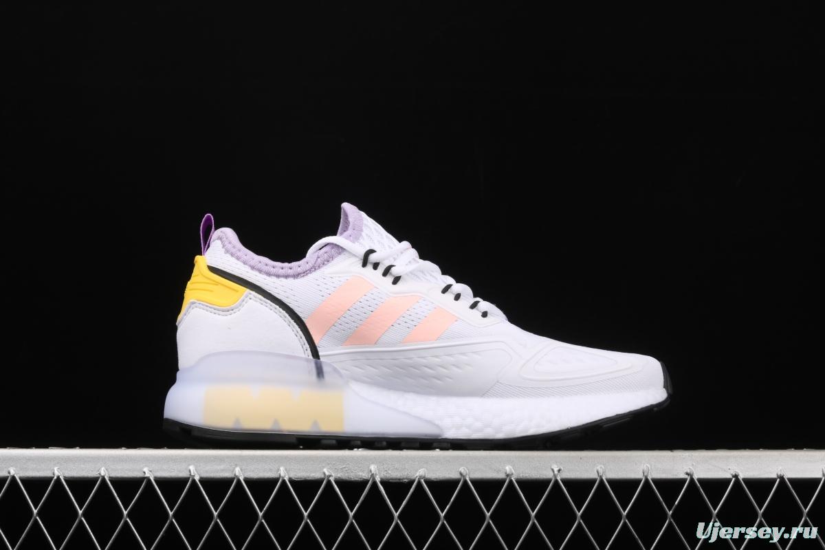 Adidas ZX 2K Boost FV2966 2020 summer new clover popcorn vintage running shoes