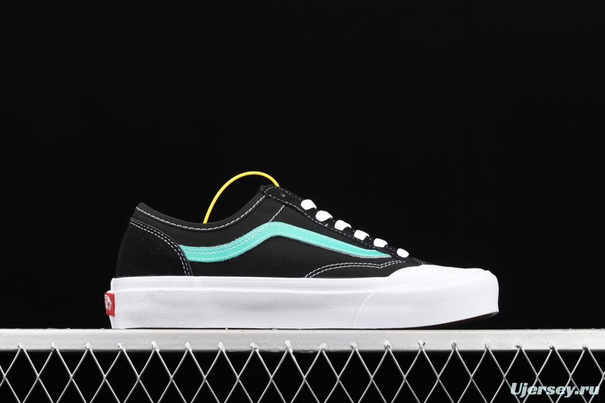 Vans Style 36 new edge half crescent toe black bran fruit green low-top casual board shoes VN0AWM33FJ