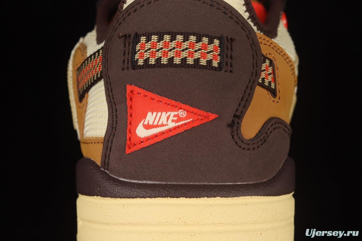 Travis Scoot x Nike Air Max 1 joint beige vintage casual running shoes DO9392-200