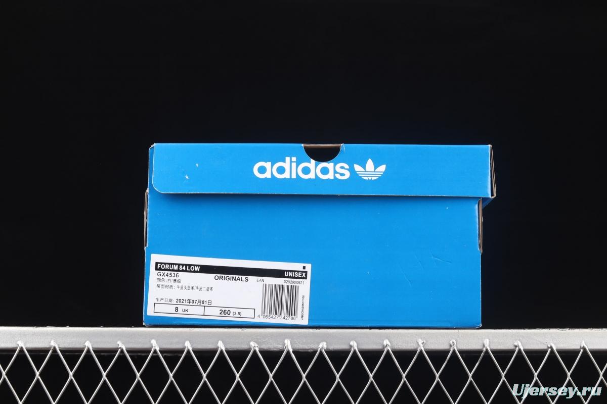 Adidas Forum 84 Low GX4536 popular single classic vintage basketball shoes