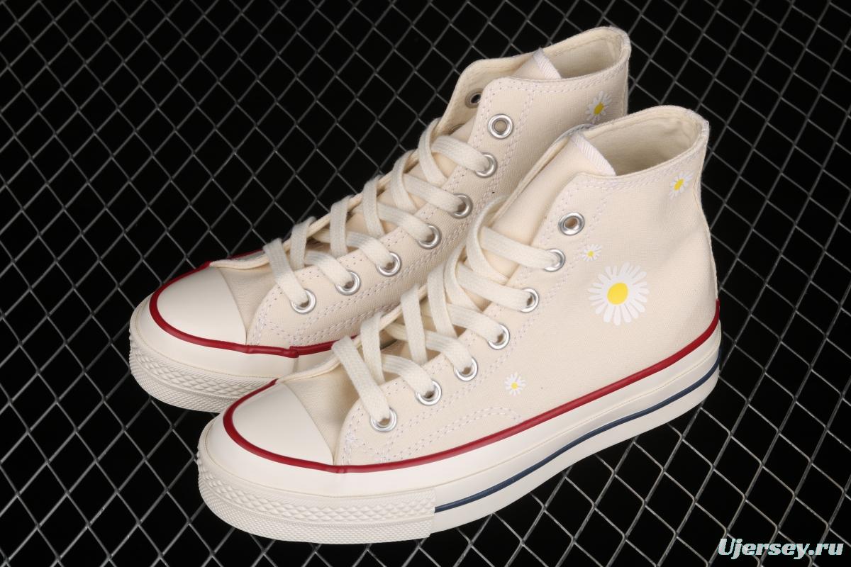 Converse 1970 s PEACEMINUSONE second generation daisy joint style high top casual board shoes 162053C