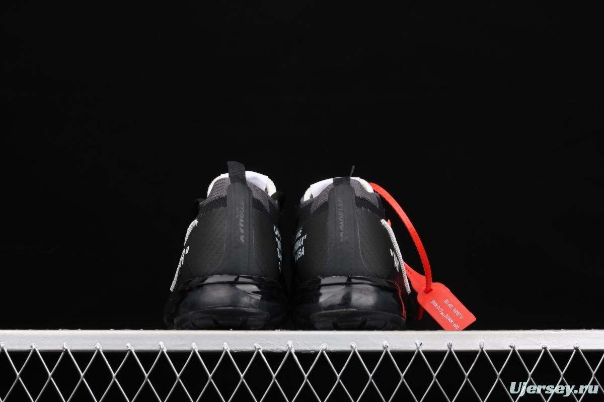 OFF-White x NIKE Vapor Max steam cushion jogging shoes AA3831-001