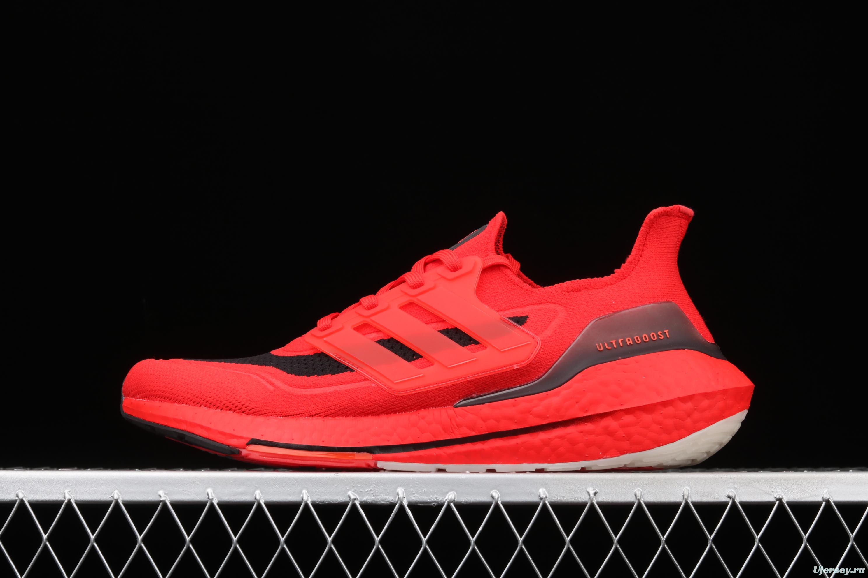Adidas Ultra Boost 21 Consortium FY0387 Das new thick-soled popcorn running shoes