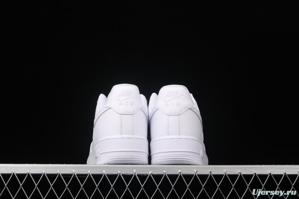 21NIKE Air Force 1x07 all-white low-top leisure sports shoes 315122-111,