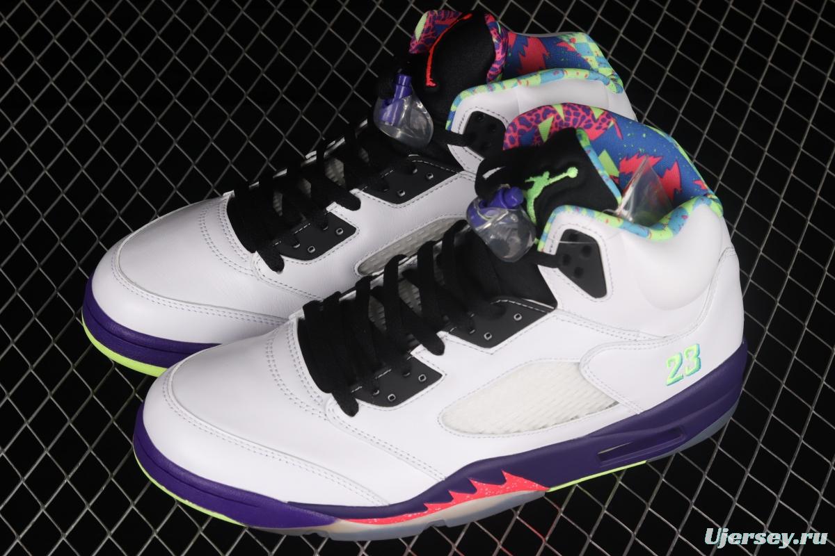 Air Jordan 5 White Bel-Air fresh Prince 2020 Edition College Purple DB3335-100