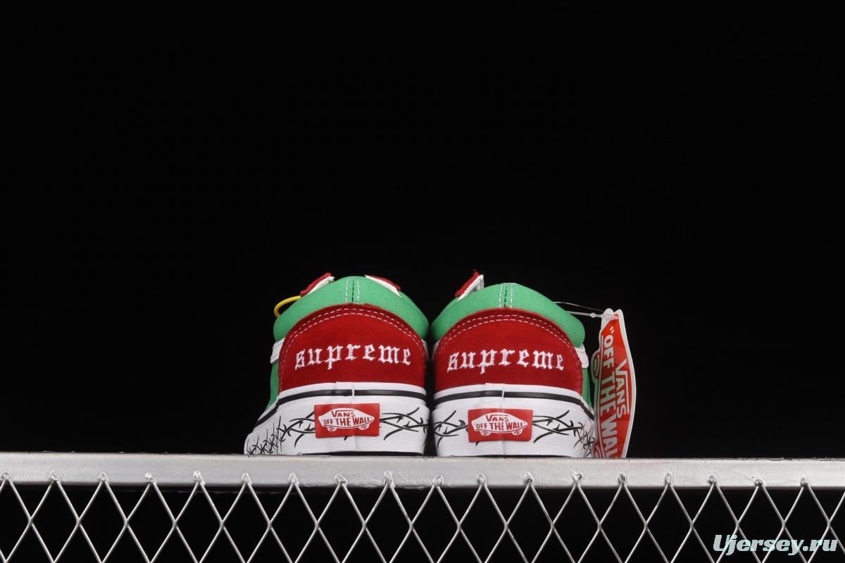 Supreme x Vans Skate Old Skool Vance cooperative low-top casual shoes VN0A51215SA