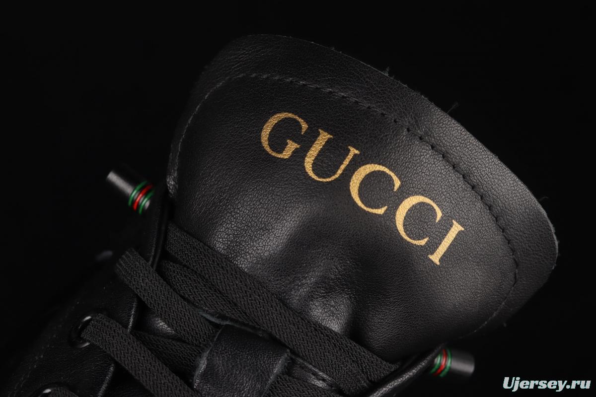 Gucci Screener GG High-Top Sneaker double G embossed leisure shoes series leisure board shoes 02JPO68302