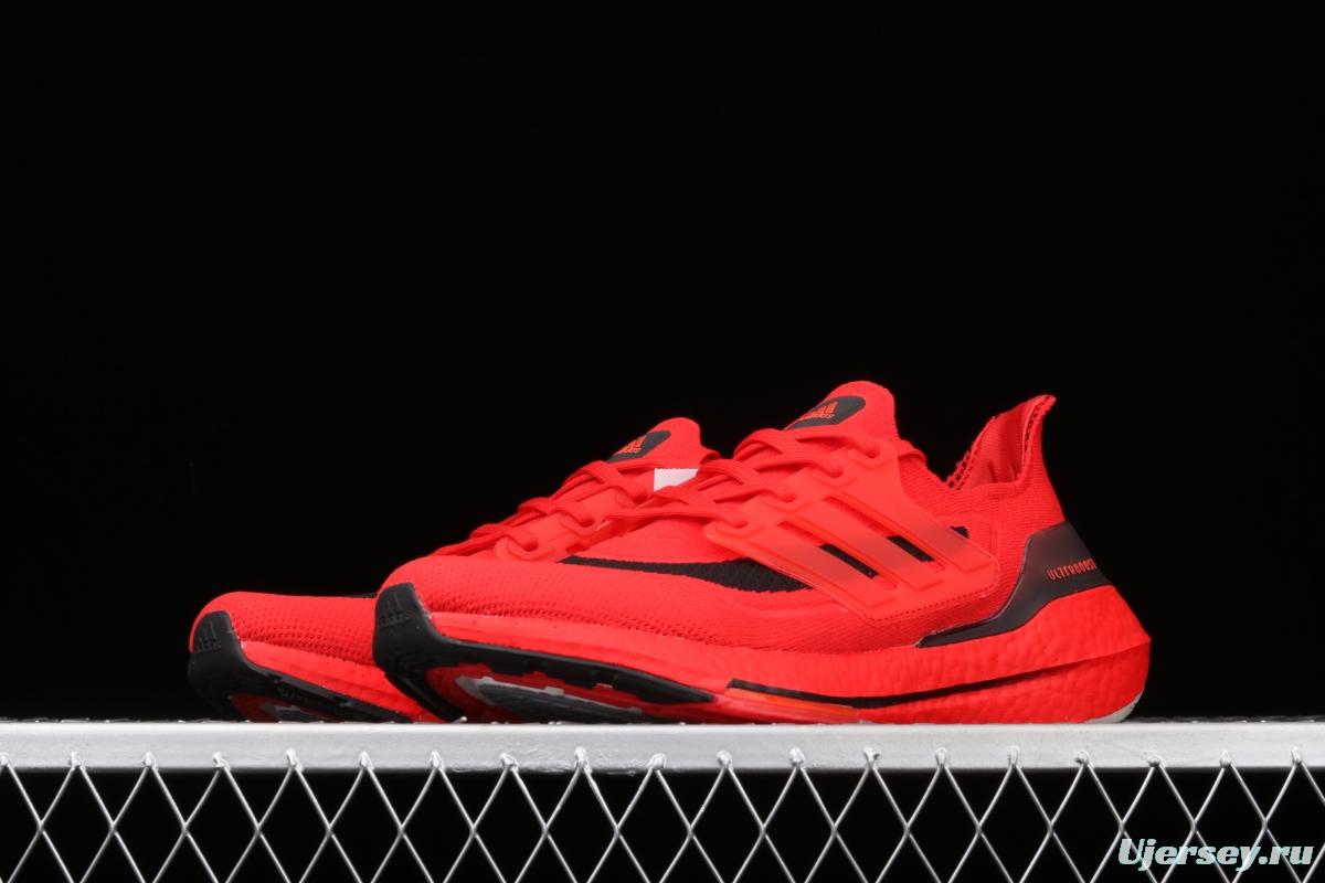 Adidas Ultra Boost 21 Consortium FY0387 Das new thick-soled popcorn running shoes