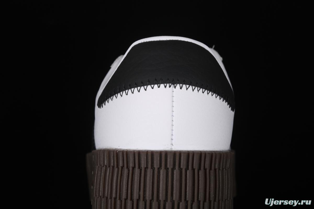 Adidas Sambarose AQ1134 clover retro black and white thick soles high board shoes