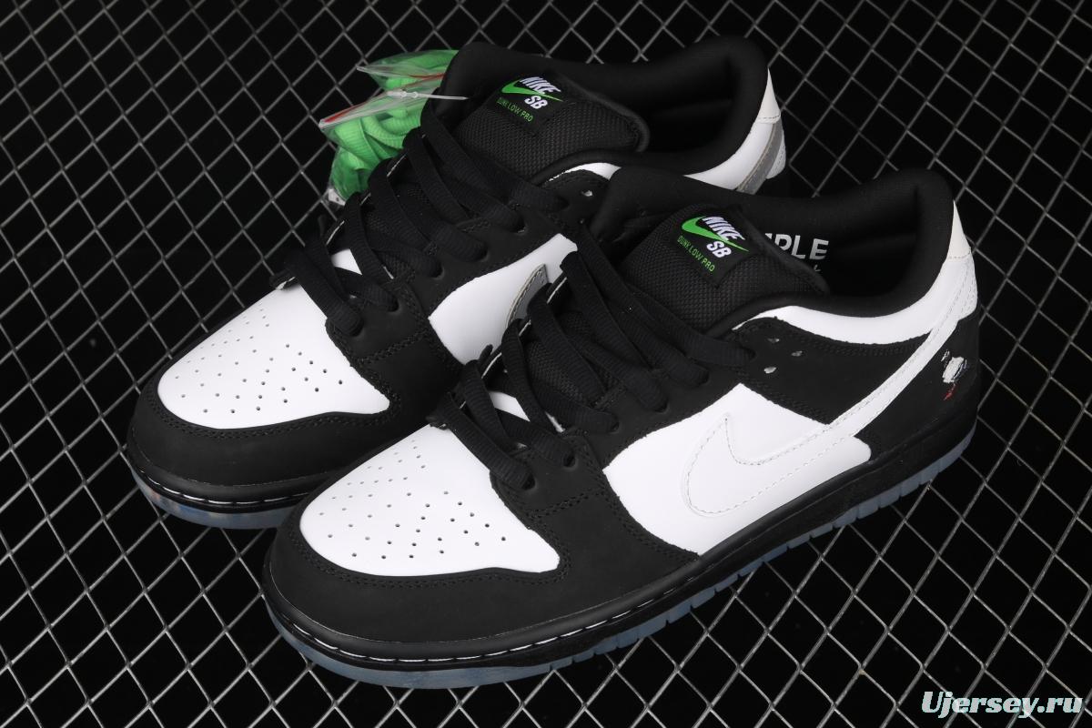 Jeff Staple x NIKE SB DUNK Low Pigeon 3.0Black and White Panda Pigeon low side Classic Leisure Sports Board shoes BV1310-013 