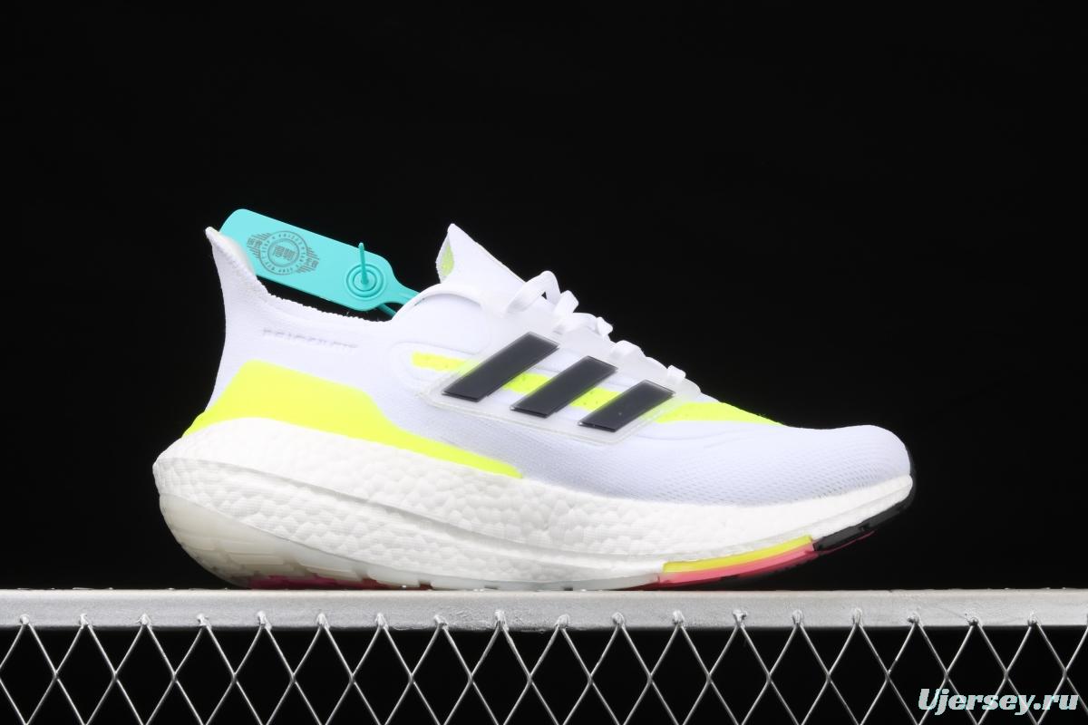 Adidas Ultra Boost 21 Consortium FY0377 Das new thick-soled popcorn running shoes