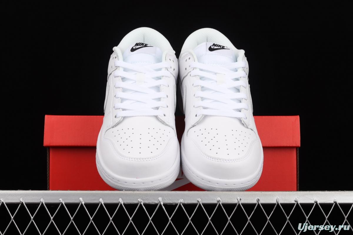 NIKE SB DUNK Low Prm pure white color SB buckle rebound fashion leisure board shoes DD1503-109