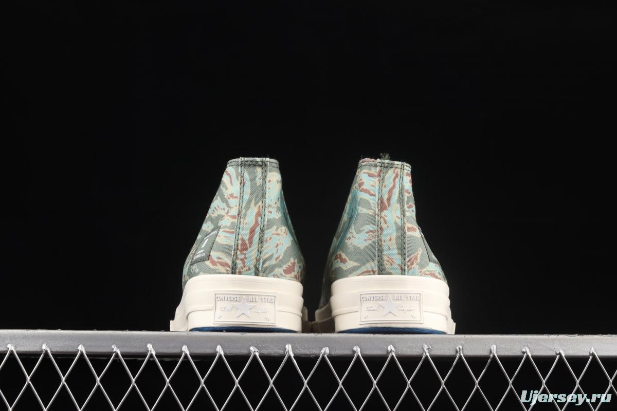 UNDEFEATED x Converse Half Chuck 70 Mid year of the Tiger pattern limited high-top casual board shoes 172397C