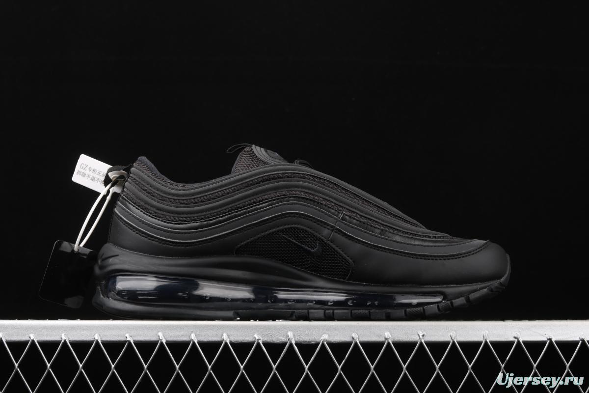 NIKE Air Max 973M reflective all-black bullet air cushion running shoes BQ4567-001