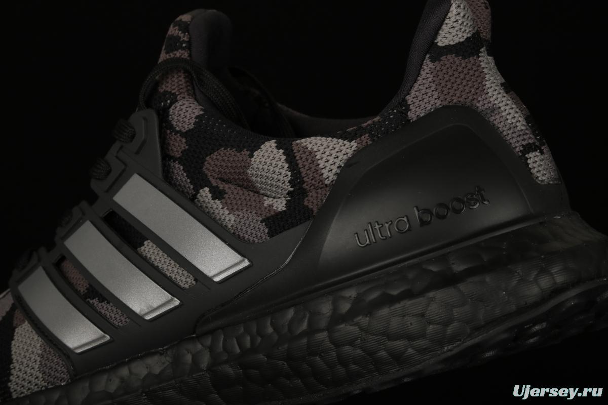 Bape x Adidas Ultra Boost Green Camo G54784 1.0 first generation UB leisure sports jogging shoes