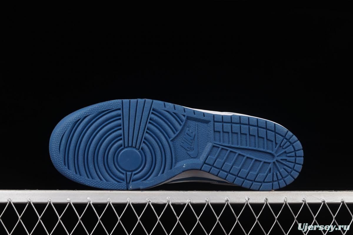 NIKE SB DUNK Low Dark Marina Blue sea blue color SB buckle rebound fashion leisure board shoes DJ6188-400