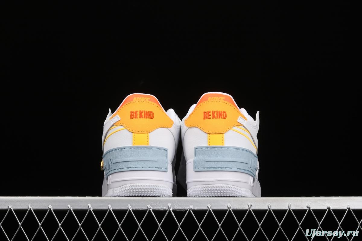 NIKE Air Force 1 ShAdidasow light weight heightened low-top board shoes DC2199-100