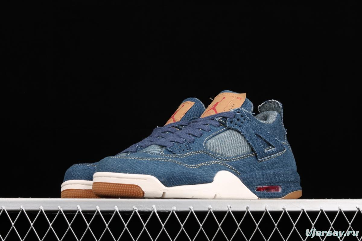 Levi's x Air Jordan 4 Denim Reeves co-signed cowboy blue AO2571-401