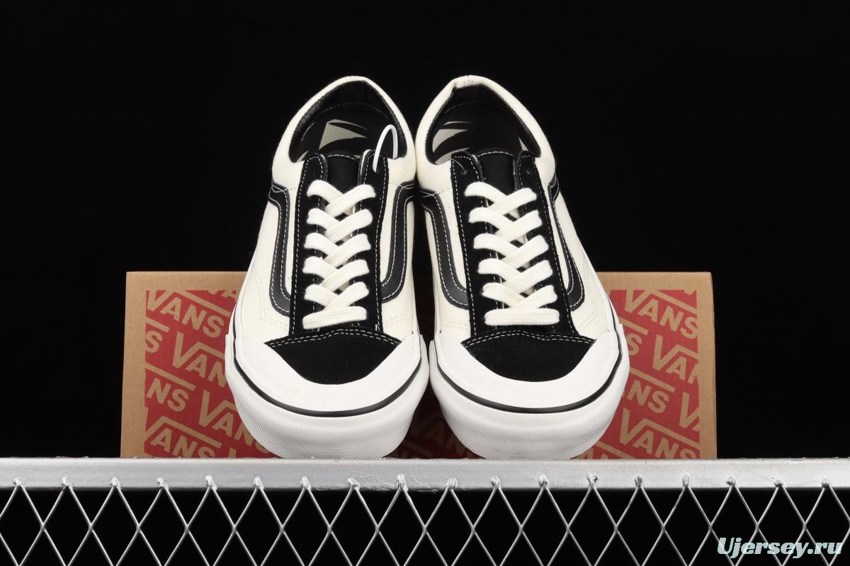 Vans Style 36 new half-crescent black and white side LOGO printed low-top casual board shoes VN0A3ZCJ9IG