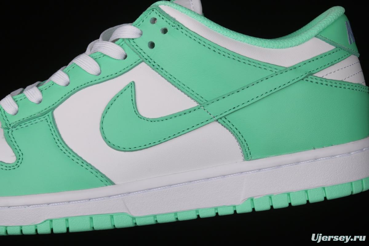 NIKE SB DUNK Low White/Green Glow Tiffany Green White Slam Dunk Series low side leisure sports skateboard shoes DD1503-105