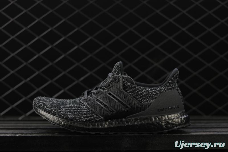 Adidas Ultra Boost 4.0BB6171 fourth generation knitted striped gray-black UB