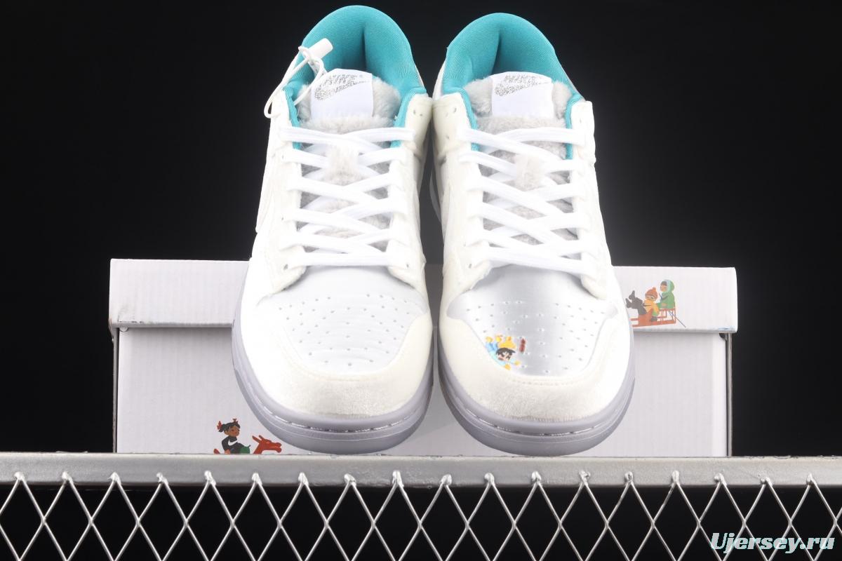 NIKE DUNK Low ICE ice and snow color SB buckle rebound fashion leisure board shoes DO2326-001