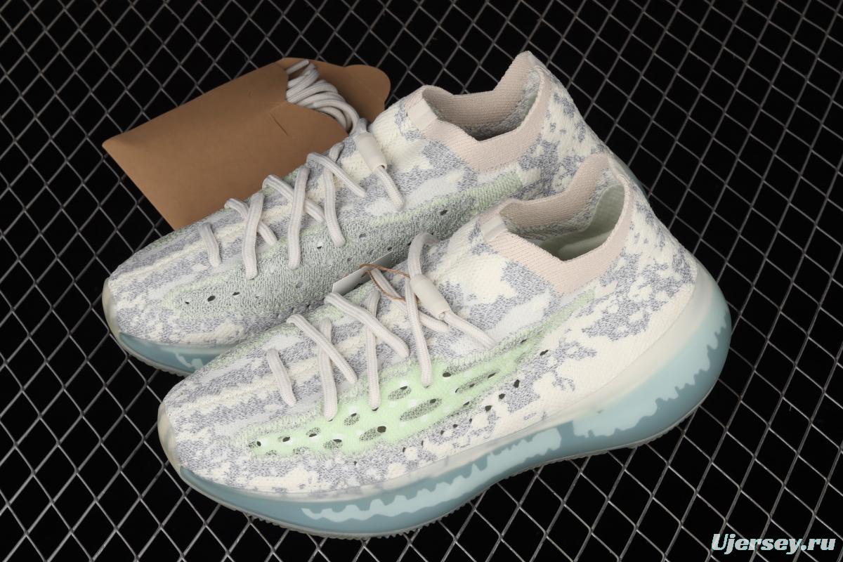 Adidas Yeezy 380 Alien Blue GW0304 Kanye jointly limited coconut 380 blue alien 3M reflective running shoes