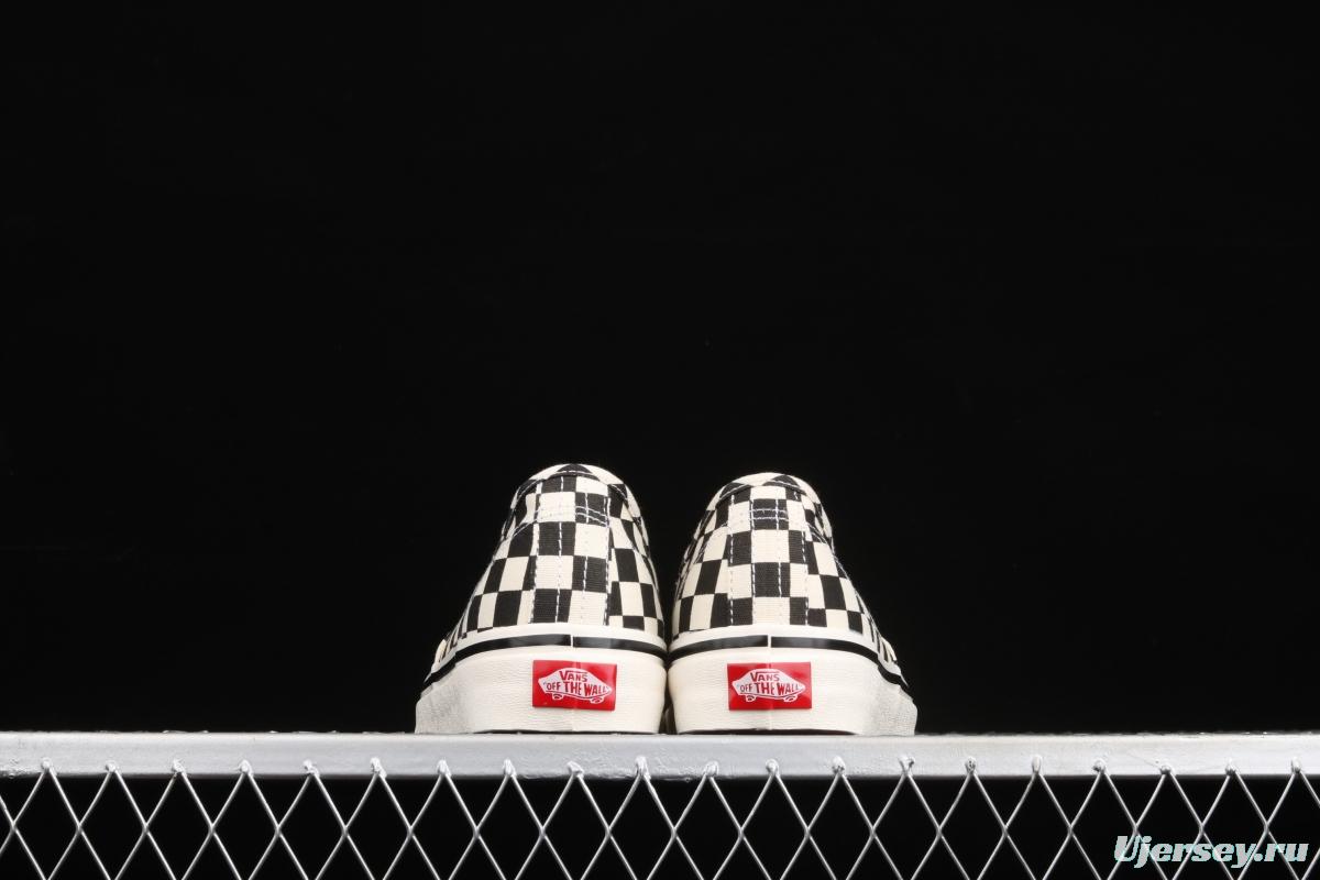 Vans Old Skool Anaheim blue standard four-hole low-side checkerboard vulcanized casual shoes VN0A38ENOAK