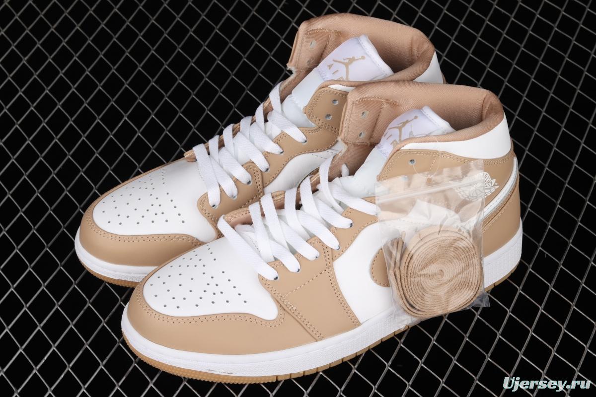 Air Jordan 1 Mid ephedra medium side cultural basketball shoes 554724-271