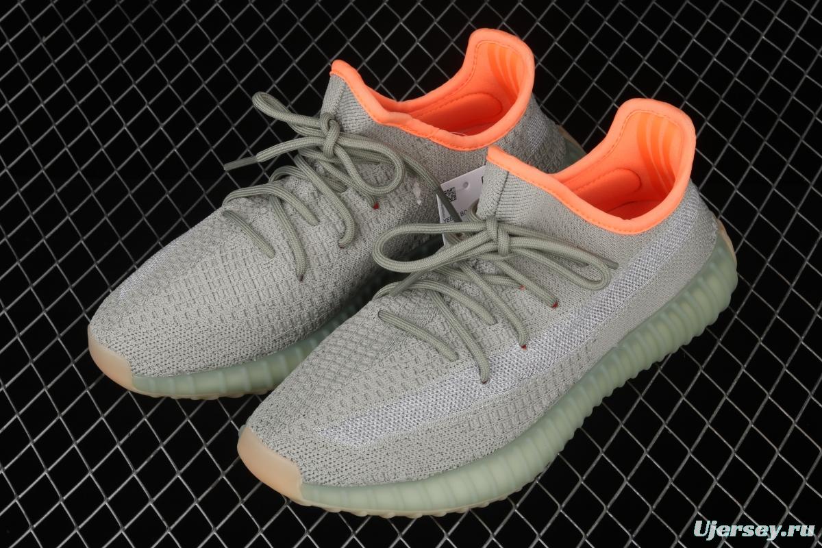 Adidas Yeezy Boost 350V2 Desert Sage FX9035 das coconut 350 second generation hollowed-out galactic sage color matching